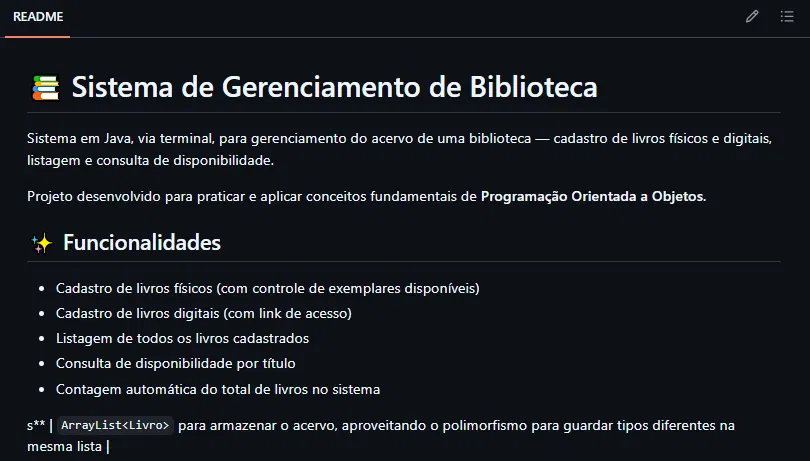 Sistema de Gerenciamento de Biblioteca em Java